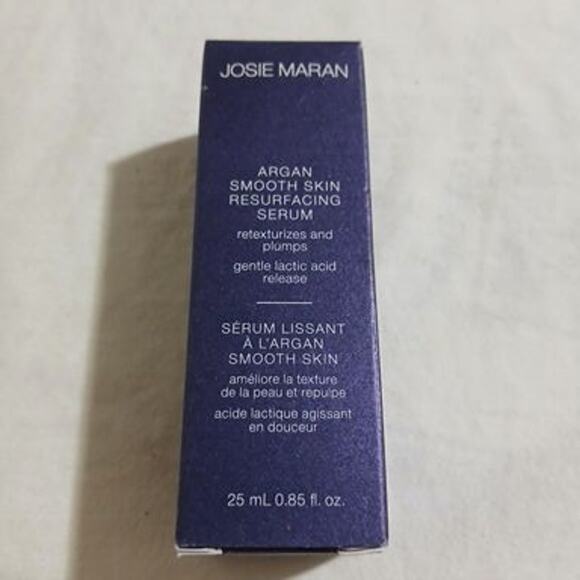 Josie Maran Argan Smooth Skin Resufacing Serum Retexturizes and plumps .85oz NIB - Picture 1 of 7